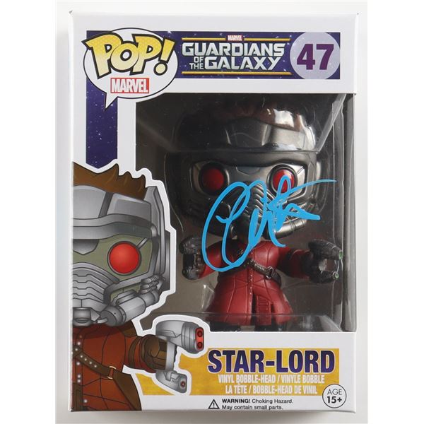 CHRIS PRATT SIGNED STAR LORD FUNKO POP - BECKETT COA