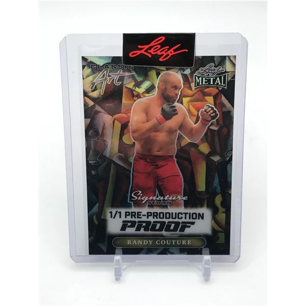 RANDY COUTURE LEAF SIGNATURE SERIES 1/1 PRE PRODUCTION PROOF