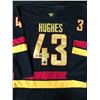 Image 1 : QUINN HUGHES SIGNED VANCOUVER CANUCKS JERSEY - WWOC COA
