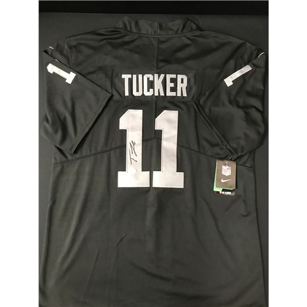 TRE TUCKER SIGNED FOOTBALL JERSEY - KB COA