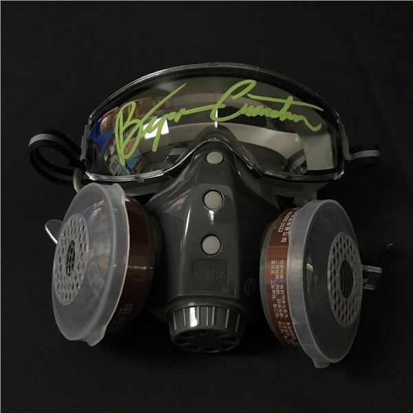 BRYAN CRANSTON SIGNED GAS MASK - KB COA