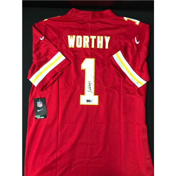 XAVIER WORTHY SIGNED FOOTBALL JERSEY - ACE COA