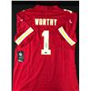 XAVIER WORTHY SIGNED FOOTBALL JERSEY - ACE COA
