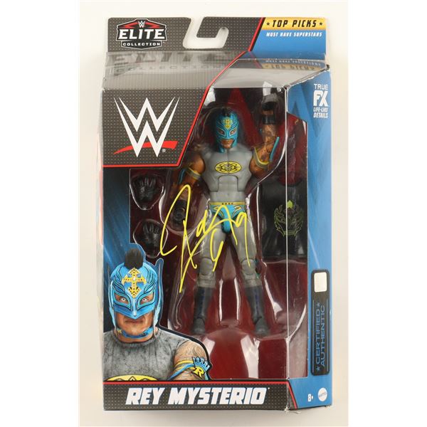 REY MYSTERIO SIGNED ACTION FIGURE - JSA COA