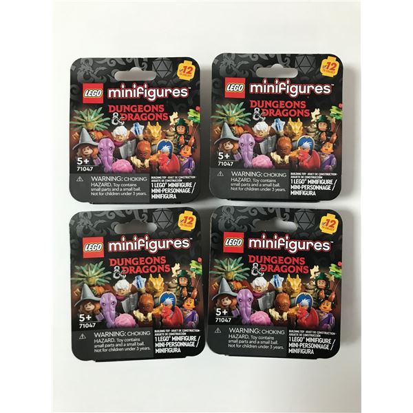 LOT OF 4 LEGO DUNGEONS AND DRAGONS MINI FIGURES - SEALED IN BOX AND RETIRED