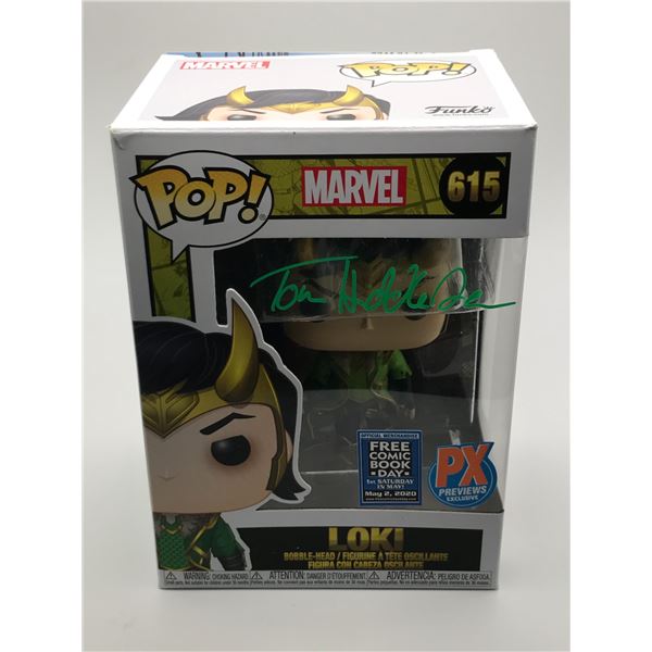 TOM HIDDLESTON SIGNED LOKI FUNKO POP - KB COA