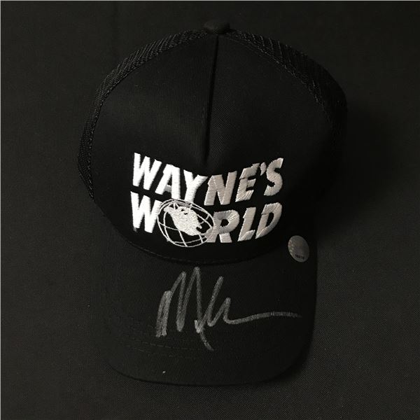 MIKE MYERS SIGNED WAYNE'S WORLD CAP - KB COA