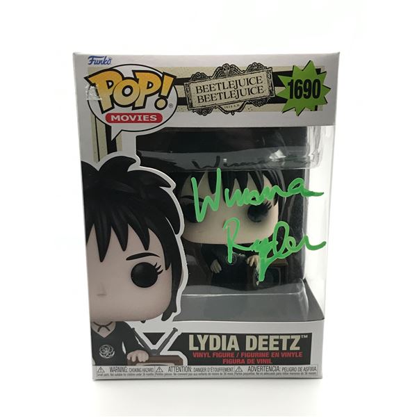 WINONA RYDER SIGNED LYDIA DEETZ FUNKO POP - KB COA