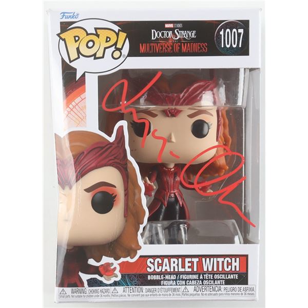 ELIZABETH OLSEN SIGNED SCARLET WITCH FUNKO POP - BECKETT COA