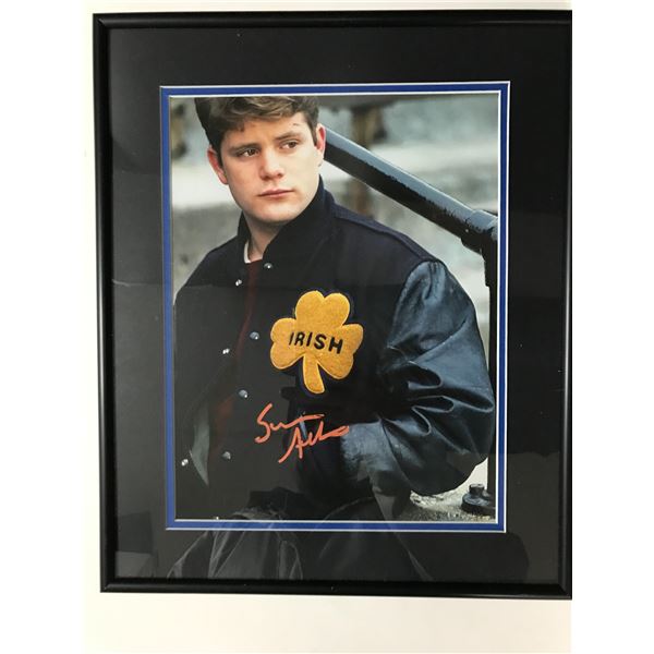 SEAN ASTIN SIGNED AND FRAMED RUDY 8X10 - WWOC COA