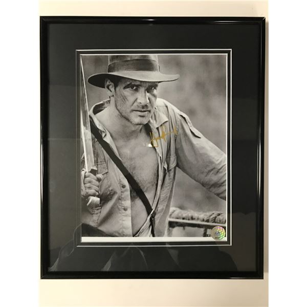HARRISON FORD SIGNED AND FRAMED INDIANA JONES 8X10 - KB COA