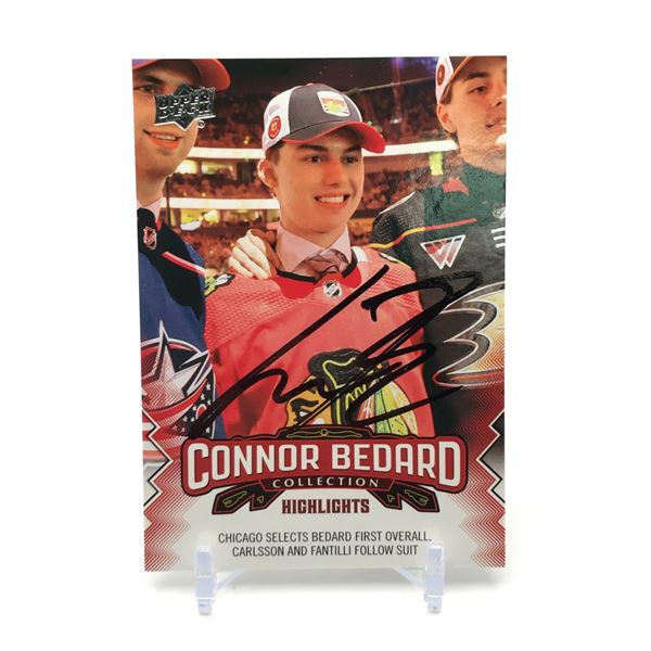 CONNOR BEDARD SIGNED TRADING CARD