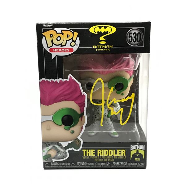 JIM CARREY SIGNED THE RIDDLER FUNKO POP - KB COA