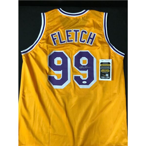 CHEVY CHASE SIGNED FLETCH BASKETBALL JERSEY (JSA COA)