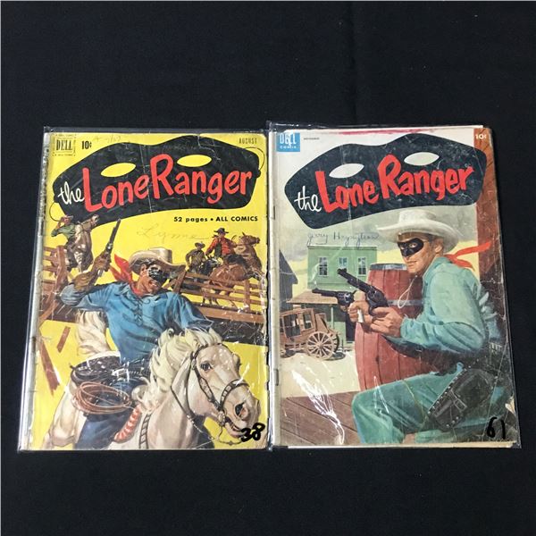 LOT OF 2 THE LONE RANGER COMICS - DELL COMICS