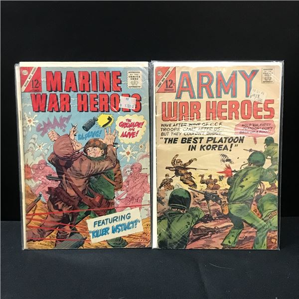 LOT OF 2 WAR HEROES COMICS