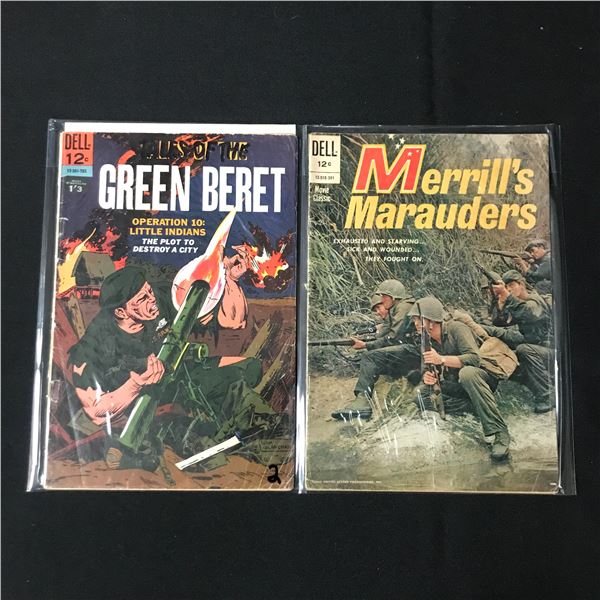 LOT OF 2 MILTARY STYLE COMICS - DELL COMICS