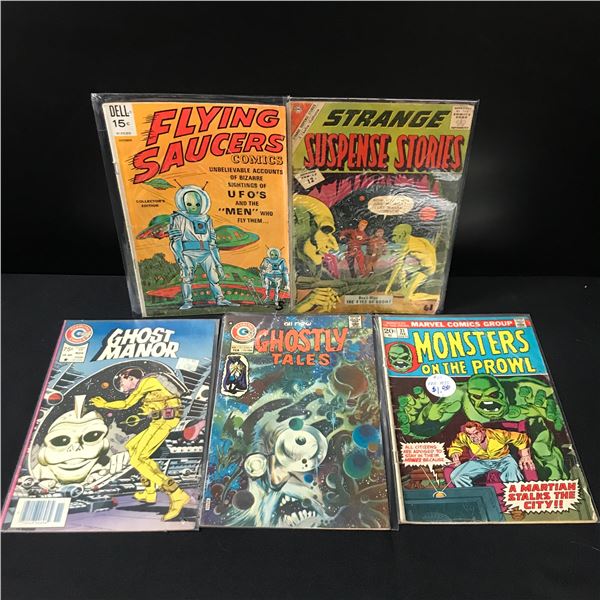 LOT OF 5 SUSPENSE AND MYSTERY COMICS - VARIOUS PUBLISHERS