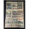 Image 1 : LOT OF 9 MILITARY THEMED COMICS MISSING FRONT COVERS