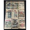 Image 1 : LOT OF 9 MILITARY THEMED COMICS MISSING FRONT COVERS