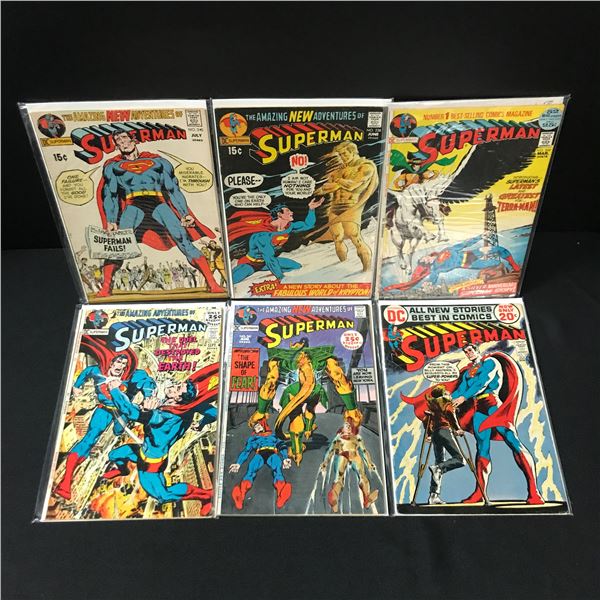 LOT OF 6 SUPERMAN COMICS - DC COMICS