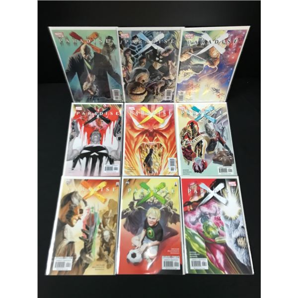 LOT OF 9 PARADISE X COMICS - MARVEL COMICS