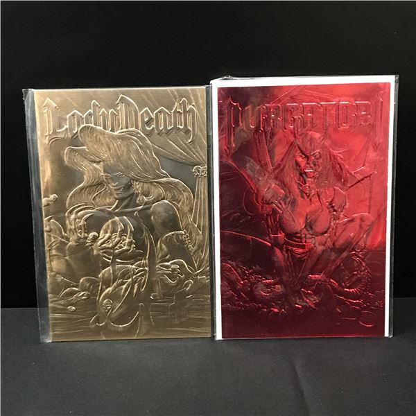 LOT OF 2 COMICS - LADY DEATH AND PURGATORY