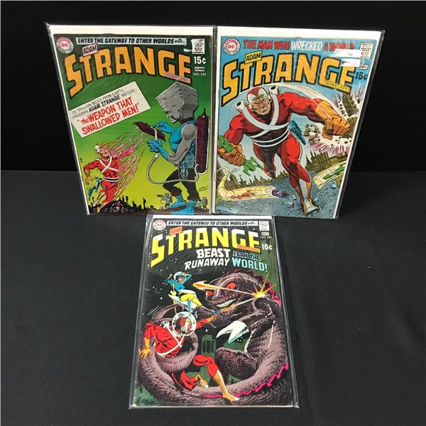 LOT OF 3 ADAM STRANGE COMICS - DC COMICS