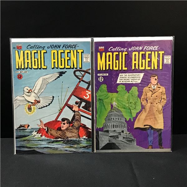 LOT OF 2 MAGIC AGENT COMICS - ACG