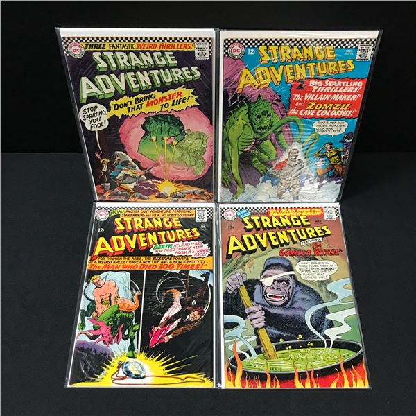 LOT OF 4 STRANGE ADVENTURES COMICS - DC COMICS
