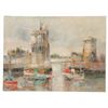 Image 11 : Louis Rosan - French Harbor Oil Painting