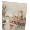 Image 15 : Louis Rosan - French Harbor Oil Painting