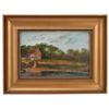 Image 1 : J. Brown 19th c. Oil on Board Landscape