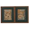 Image 1 : Wylie Signed Pair of Mid-Century Street Scenes