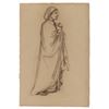 Image 1 : Edith Emerson - Praying Figure Charcoal Drawing