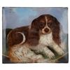 Image 1 : Signed King Charles Spaniel Dog Ceramic Art Tile