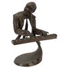 Image 1 : Mark Hopkins Signed Bronze Sculpture - Jazz Piano