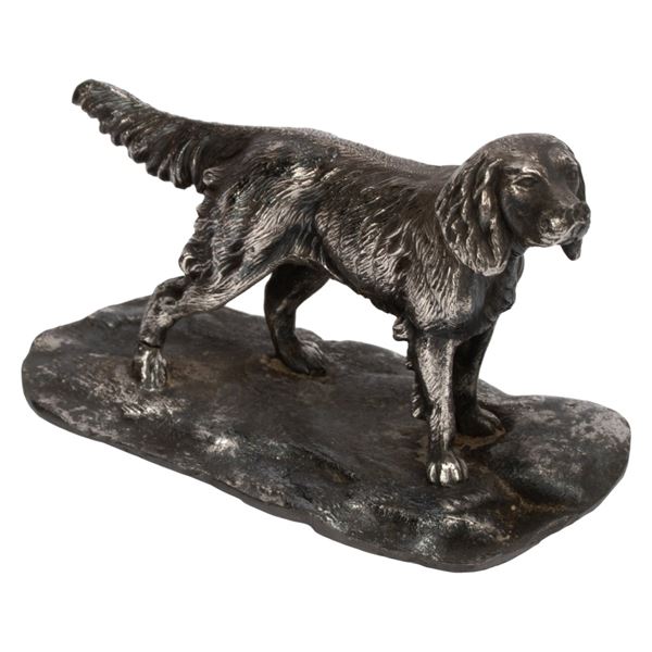 Irish Setter Pointer Dog Sculpture Metal Figurine