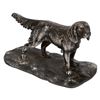 Image 1 : Irish Setter Pointer Dog Sculpture Metal Figurine