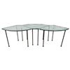 Image 4 : Valerie Maynard - Three Section Iron & Glass Table