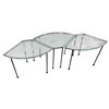 Image 5 : Valerie Maynard - Three Section Iron & Glass Table
