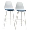 Image 4 : Set of Four Eames Plastic Bar Stools