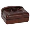 Image 1 : Vintage Handmade Leather Suede Jewelry Trinket Box