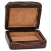 Image 5 : Vintage Handmade Leather Suede Jewelry Trinket Box