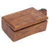 Image 1 : Arts & Crafts Hand-Carved Wood Folk Art Box