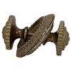 Image 6 : Antique Spanish Cast Brass Blossom Doorknobs