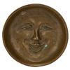 Image 1 : Man in the Moon Belgian Brass Trinket Dish