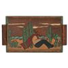 Image 1 : 1940s Hand-Carved Mexican Folk Art Wood Tray
