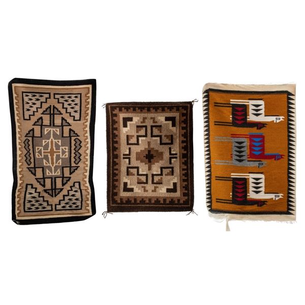Ecuadorian Cortez & Navajo Two Grey Hills Rugs