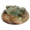 Image 4 : 1910s Fulper Glazed Ceramic Flower Vase Frog